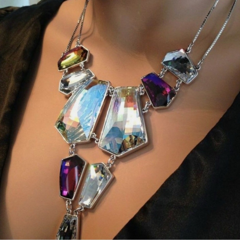 Pre Owned Authentic Swarovski Elegant Multicolor … - image 1